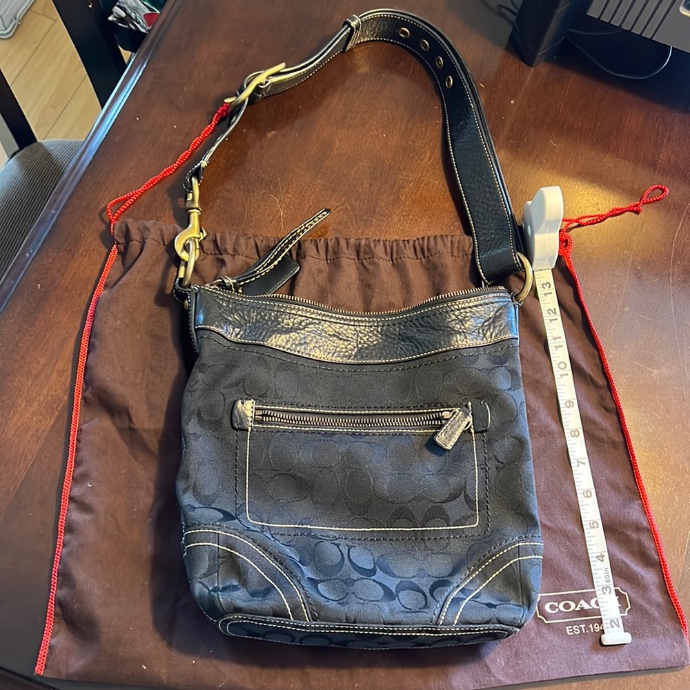 Black coach purse